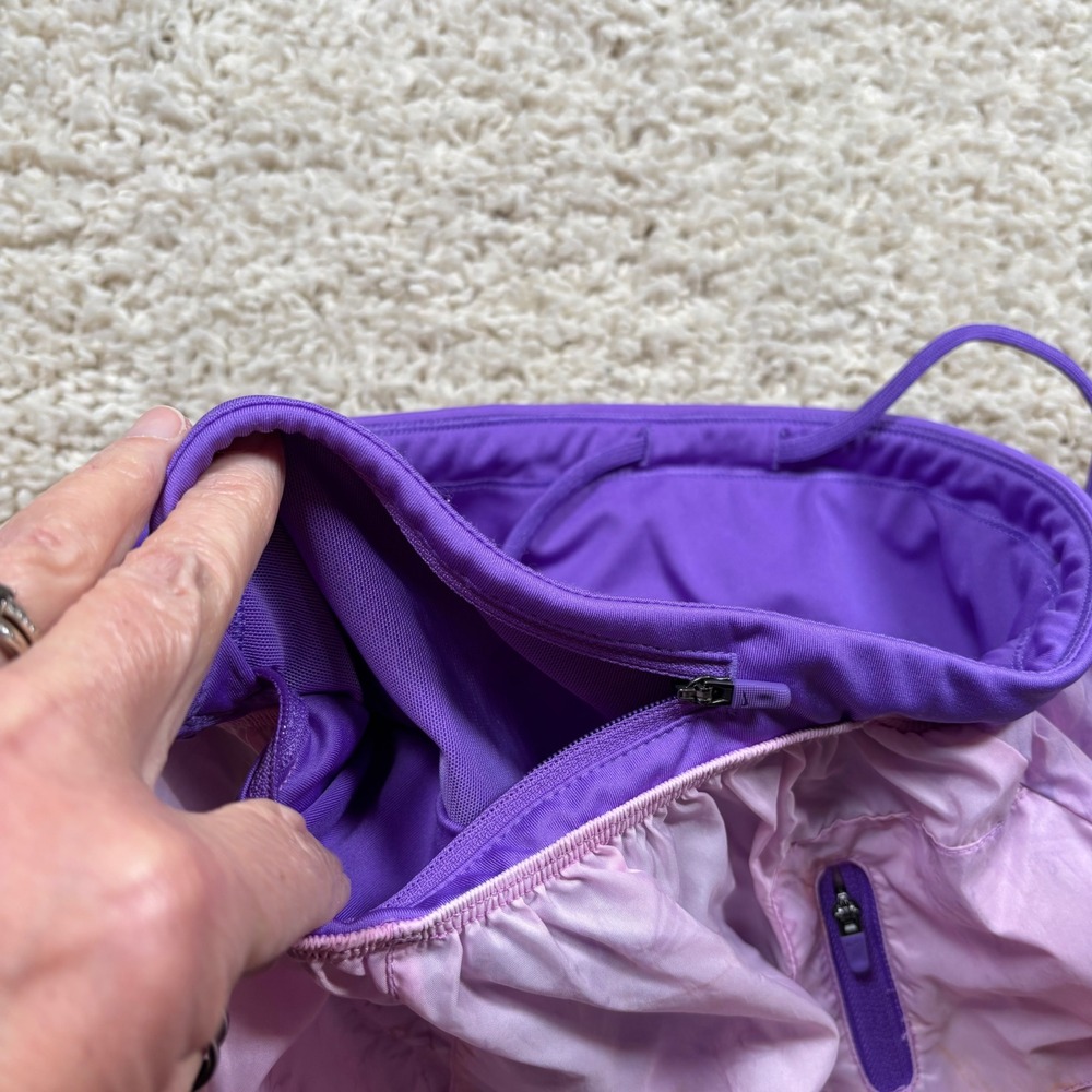 Nike Trail Running Shorts Womens Small Purple Pink Tie Dye Marble Athletic 3in - Picture 10 of 13